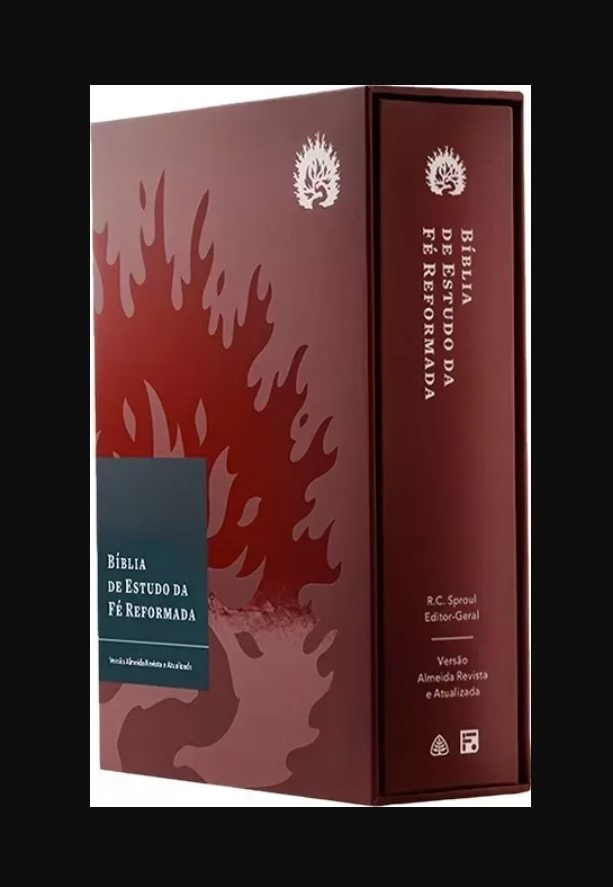 Bíblia de Estudo da Fé Reformada – Capa Dura Bordô e Estojo, de Sproul, R. C